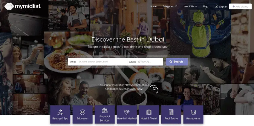 Mymidlist Middle East Business Directory