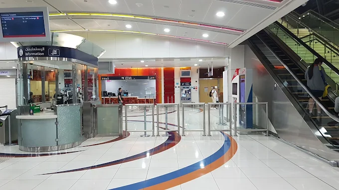 Emirates tower metro station6