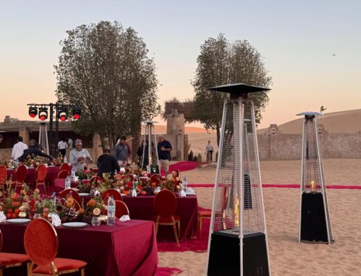 Premium Black Pyramid Flame Gas Patio Heater for Sale & Rent in UAE