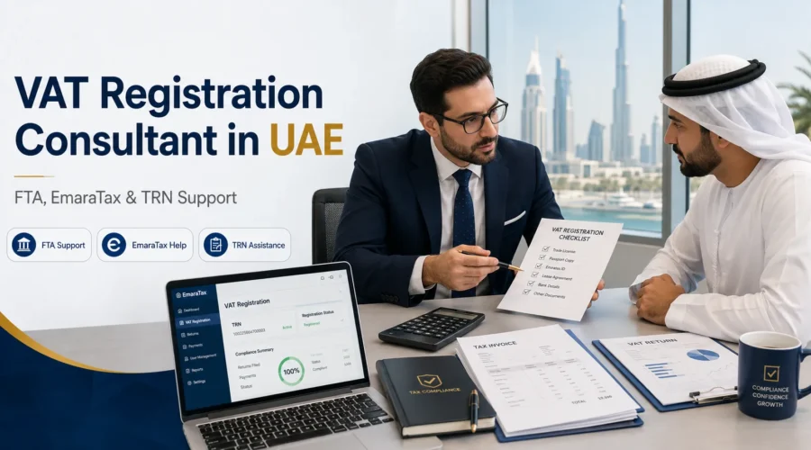 VAT Registration Consultant in UAE for FTA, EmaraTax & TRN Support
