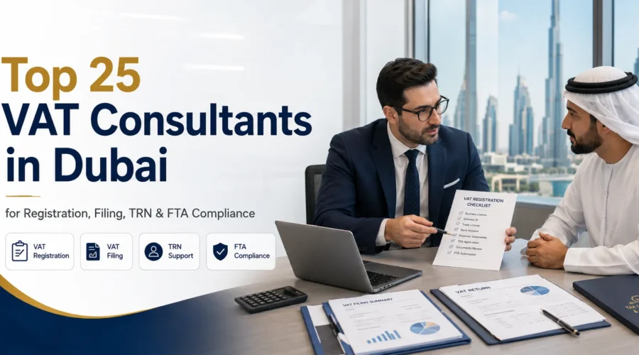 Top 25 VAT Consultants in Dubai for Registration, Filing, TRN & FTA Compliance