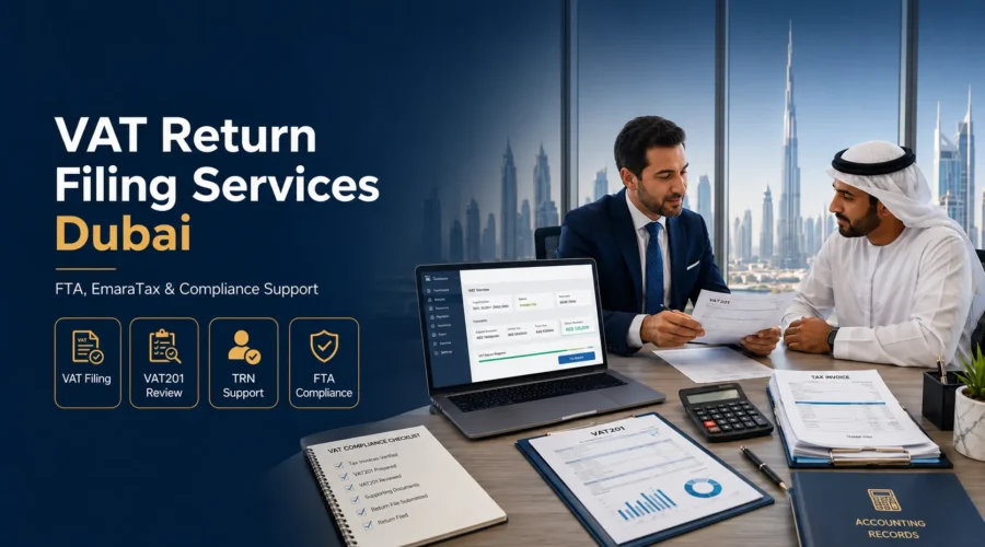 VAT Return Filing Services Dubai for FTA, EmaraTax & Compliance Support
