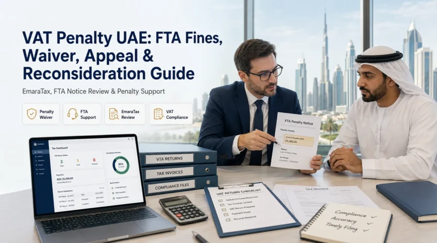 VAT Penalty UAE: FTA Fines, Waiver, Appeal & Reconsideration Guide