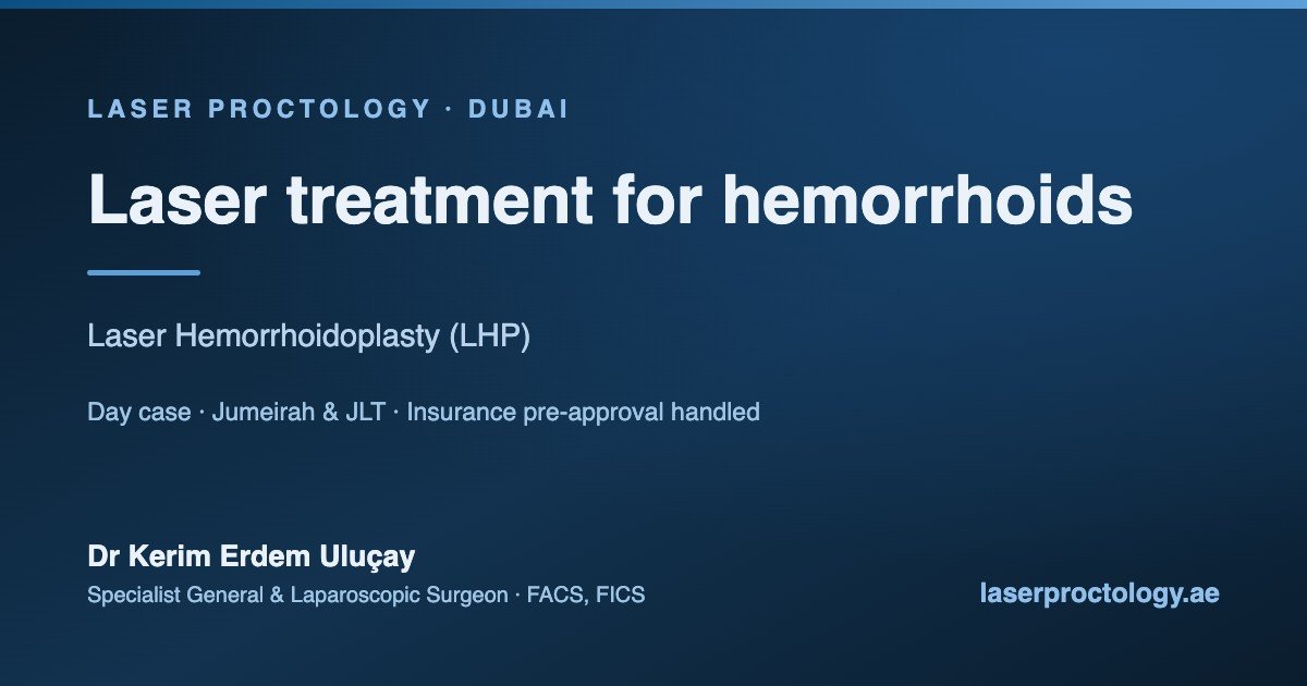 Dr. Kerim Erdem Ulucay – Laser Proctology